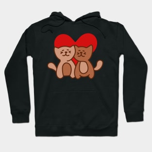 Heart and Cats Hoodie